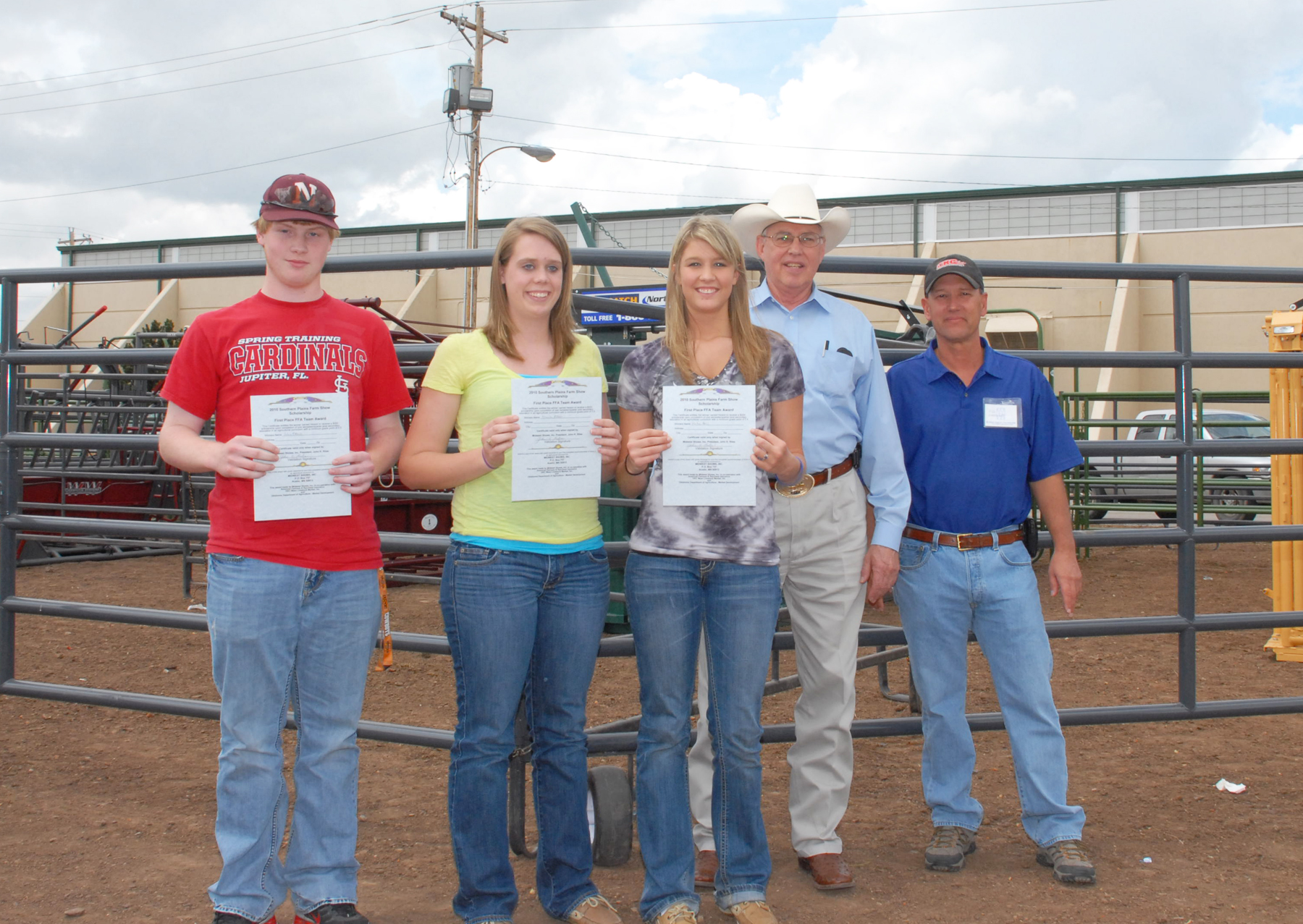 Top Winners in Commercial Cattle Grading Contest at Southern Plains Farm Show