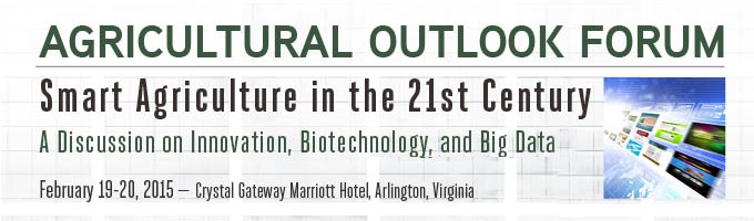 USDA Announces Speakers for 2015 Agricultural Outlook Forum