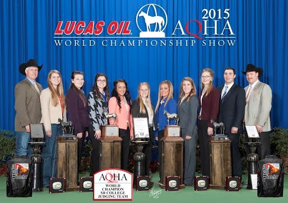 OSU Horse Judging Team Captures Top Honors at AQHA World Championship Show