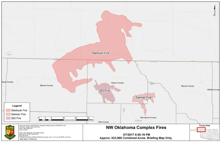 Oklahoma State Extension Says Over Sixteen Million Dollars in Losses to Agriculture as a Result of Northwest Oklahoma Fire Complex