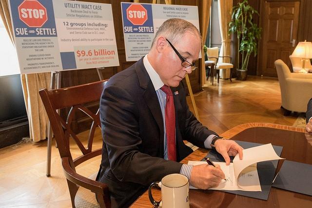 Environmental Protection Administrator Scott Pruitt Issues Directive to End EPA 