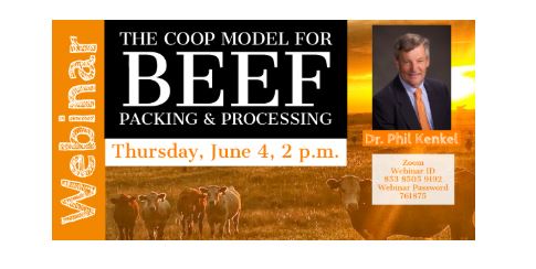 Michael Kelsey Offers Details About Thursday Webinar on COOP Model for Beef Processing Business