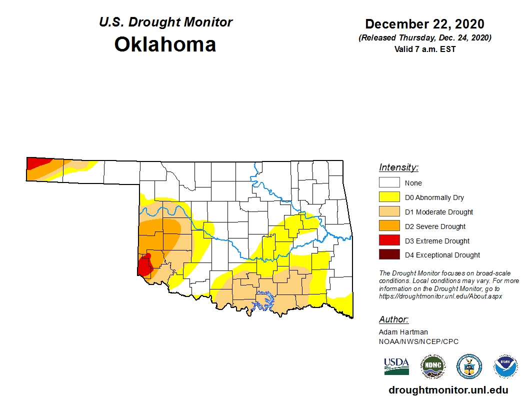Latest U.S. Drought Map Shows Some Improvement But Southwest Still Suffering