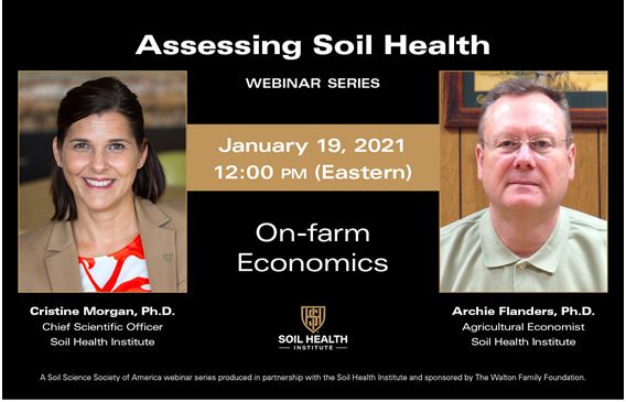 Free Webinar on Assessing Soil Health, January 19 at Noon 