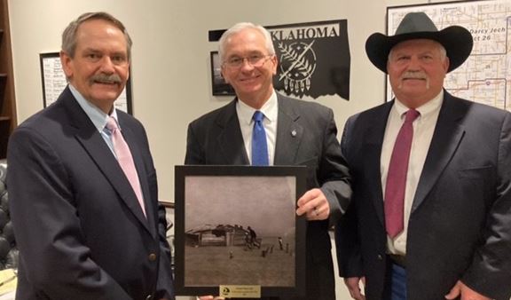 Senator Darcy Jech is this years recipient of the Oklahoma Association of Conservation Districts Conservation Legislator of the Year Award