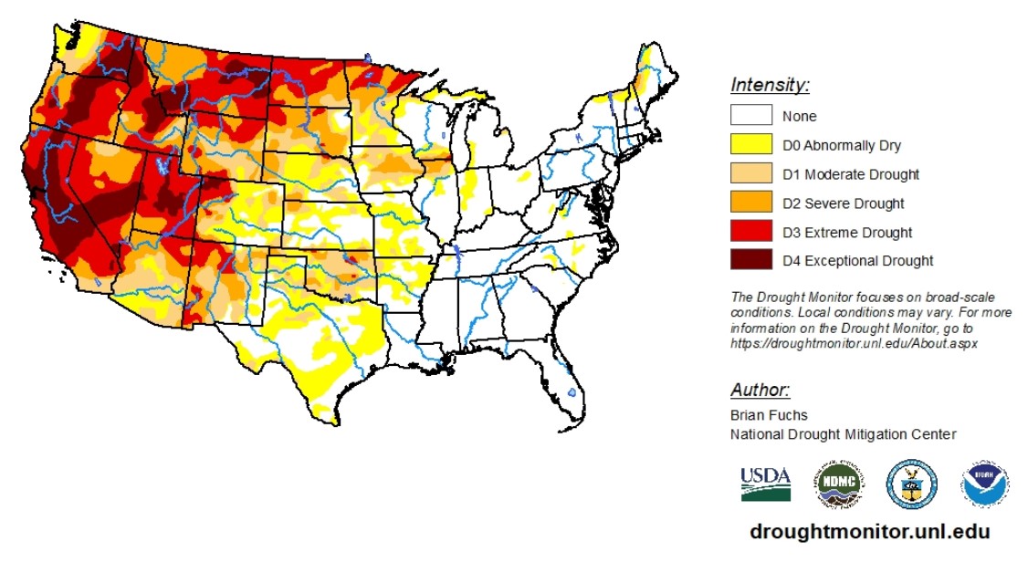 Latest Drought Monitor Shows Worsening Drought in OK, Arriving Rains to Help