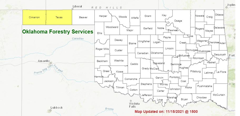 Fire Danger Expected to Increase this Week with Burn Bans in Cimarron & Texas Counties