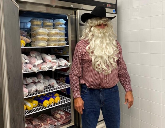 Dover Rancher Donates Beef to the Ronald McDonald House Dressed as Santa