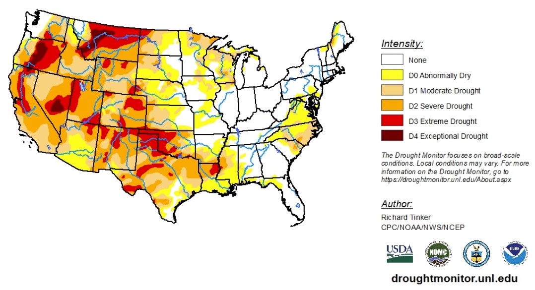 Oklahoma Farm Report Drought Monitor Report Shows 40 of Oklahoma is