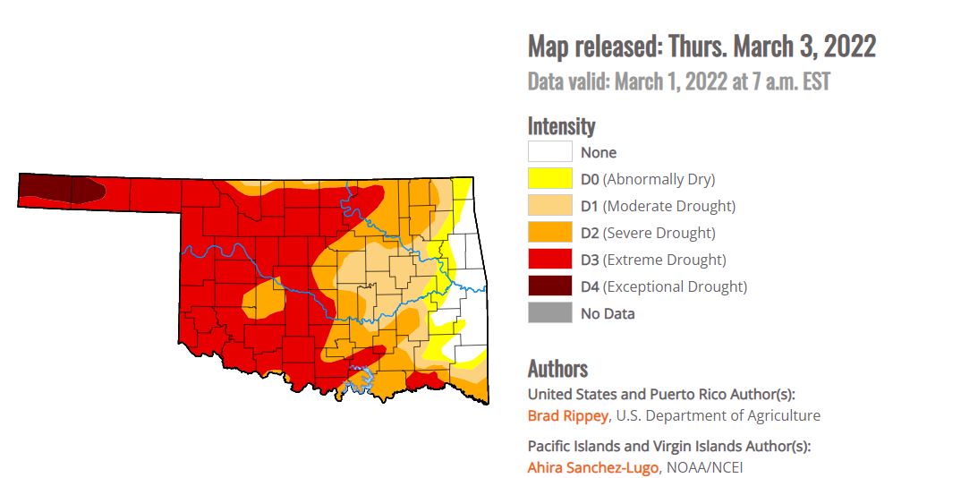 Drought Continues Across the State With Slight Chances of Rain in the Forecast 