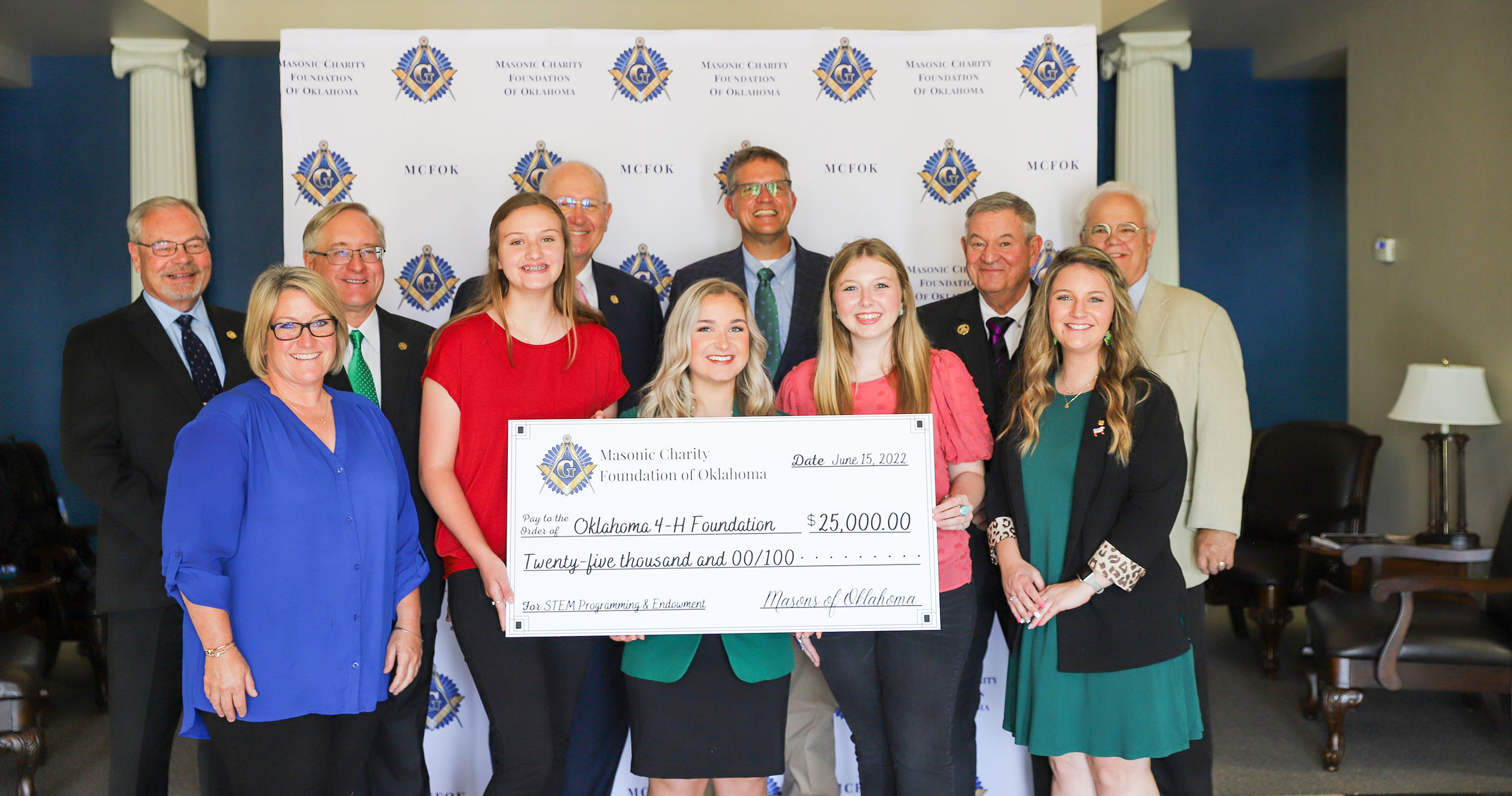 Masonic Charity Foundation sponsors 4-H Youth Leadership Summit with $25,000 donation