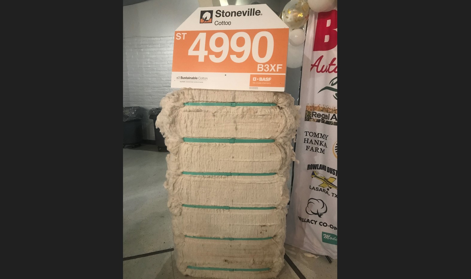 BASF's First Bale of Cotton Helps Raise Money for Scholarship