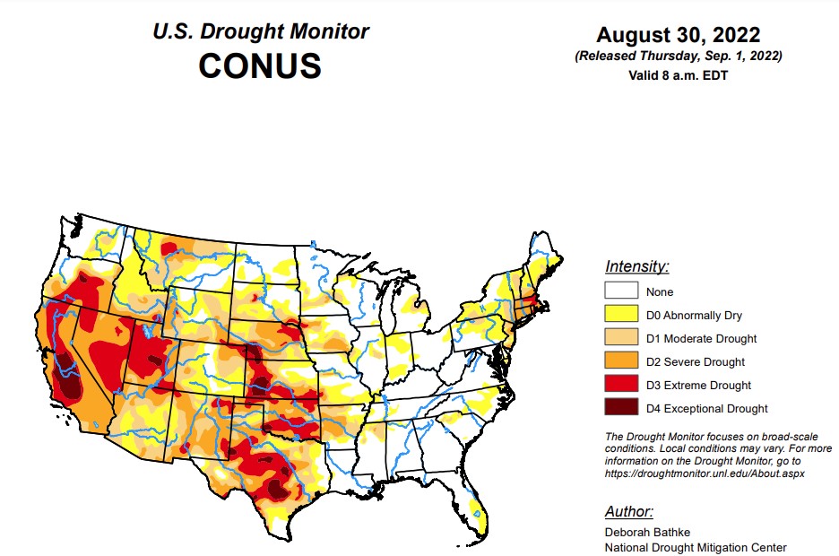 Latest Oklahoma Drought Map Shows no Significant Changes- Hopeful for Improvements in Next Week's Numbers with Recent Rainfall