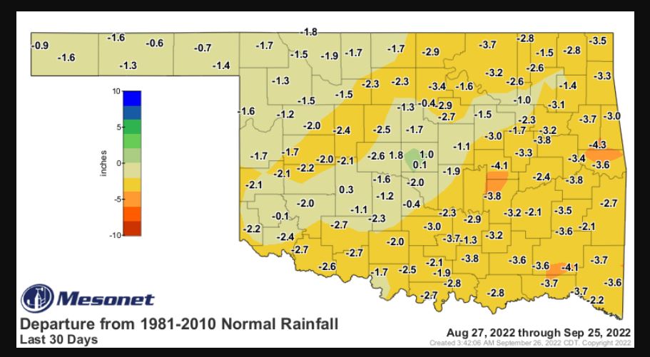 As Drought Persists, Forecast continues to show Low Chances of Rain Throughout the Next Few Weeks