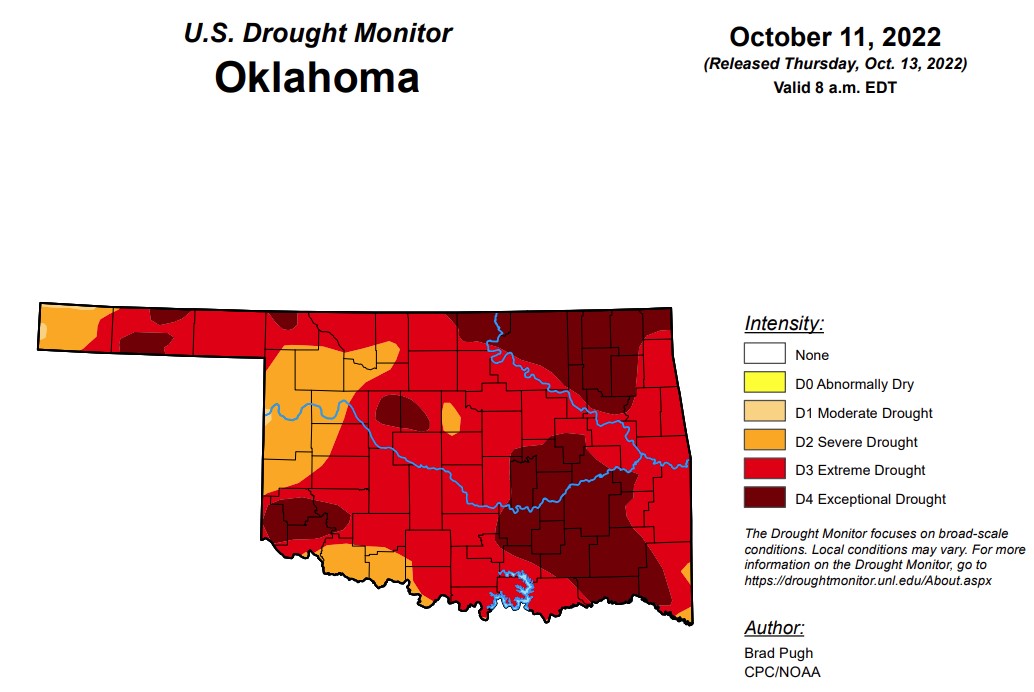 Oklahoma Facing Most Extreme Drought Conditions Since February 2013