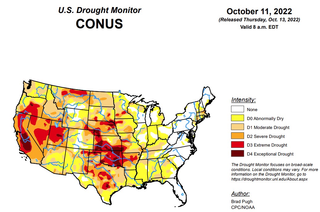 Oklahoma Facing Most Extreme Drought Conditions Since February 2013