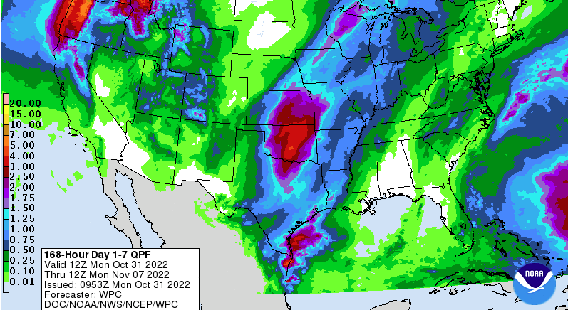 Storm System later this Week Could bring Soaking Rains To Oklahoma 