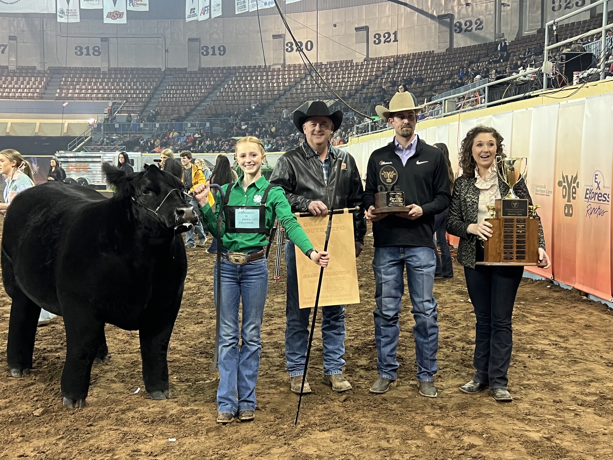 Finley Yocham of Sapulpa 4H Takes Grand Champion Steer Honors with Her