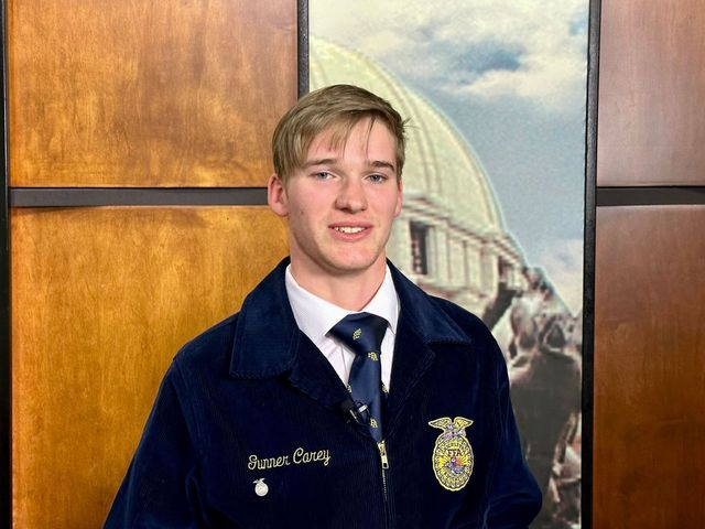 Introducing Gunner Carey of the Webbers Falls FFA Chapter, Your 2024 Northeast Area Star in Ag Placement