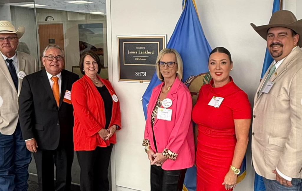 Outside of Senator James Lankford's office in Washington DC 