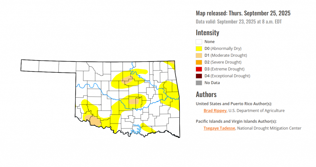 oklahoma drought map

