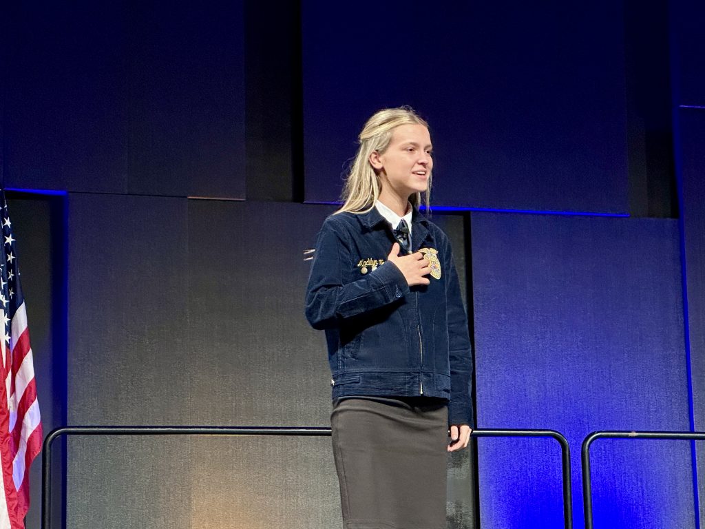 Madilyn Norvell Final Four Stage for Creed at 2025 National FFA