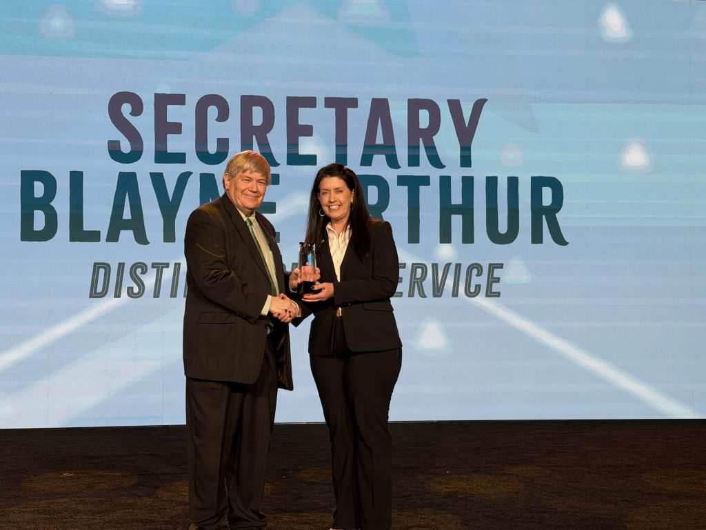 Oklahoma Farm Bureau Convention Honors Blayne Arthur with Distinguished Service Award