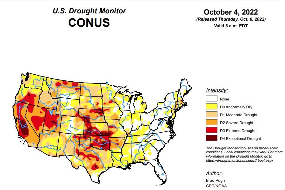 Oklahoma Drought Levels Rise in All Categories This Week, But Chance of Rain In Forecast 