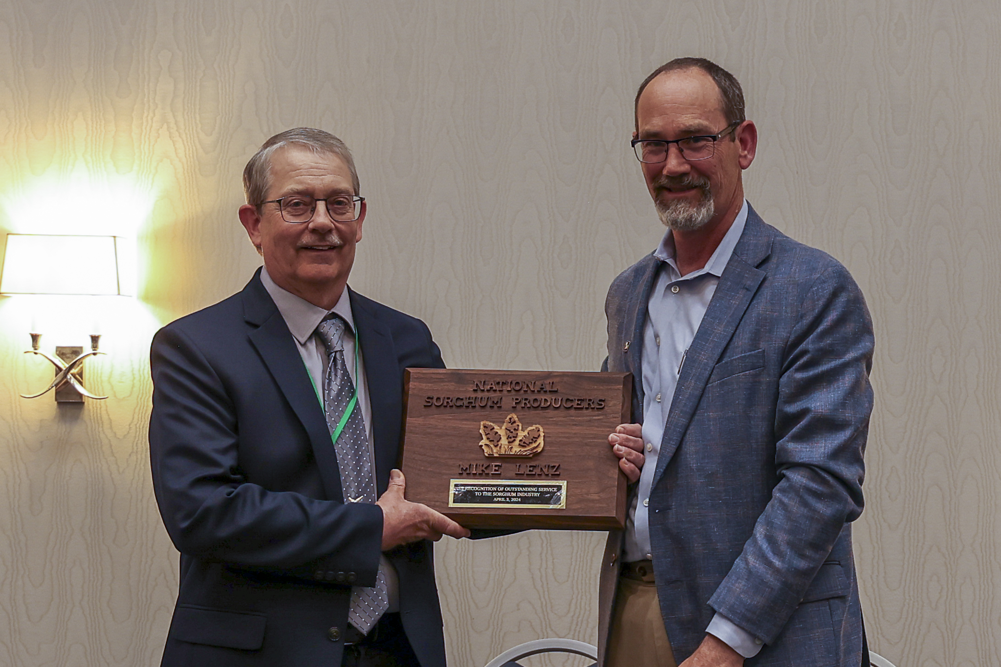 Mike Lenz Razorfish National Sorghum Producers Honors Michael Lenz and Larry Richardson ...