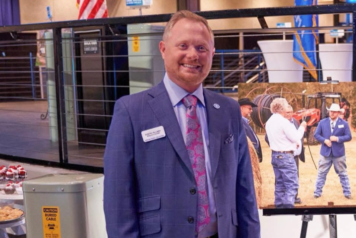 Dustin Hilliary smiling at camera