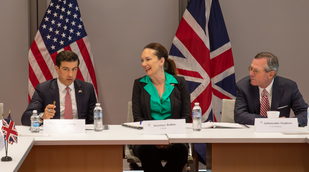 Ag Secretary Brooke Rollins with UK officials 