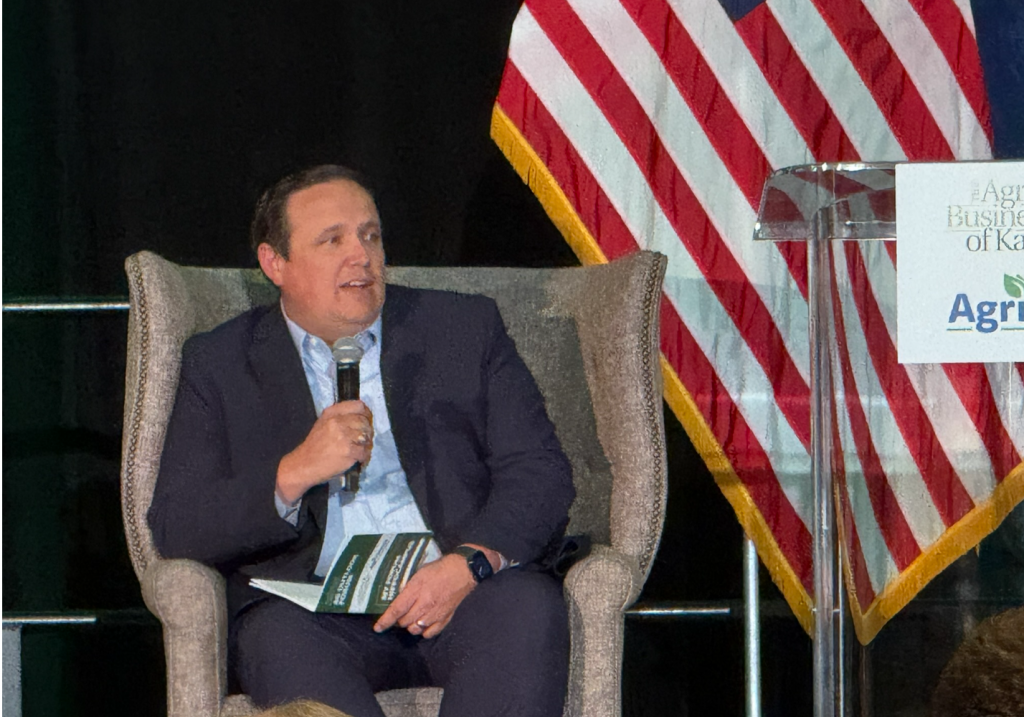 Dr. Bart Fischer with Flag