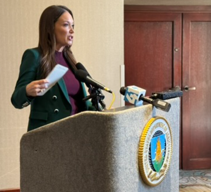 Brooke Rollins at Podium 