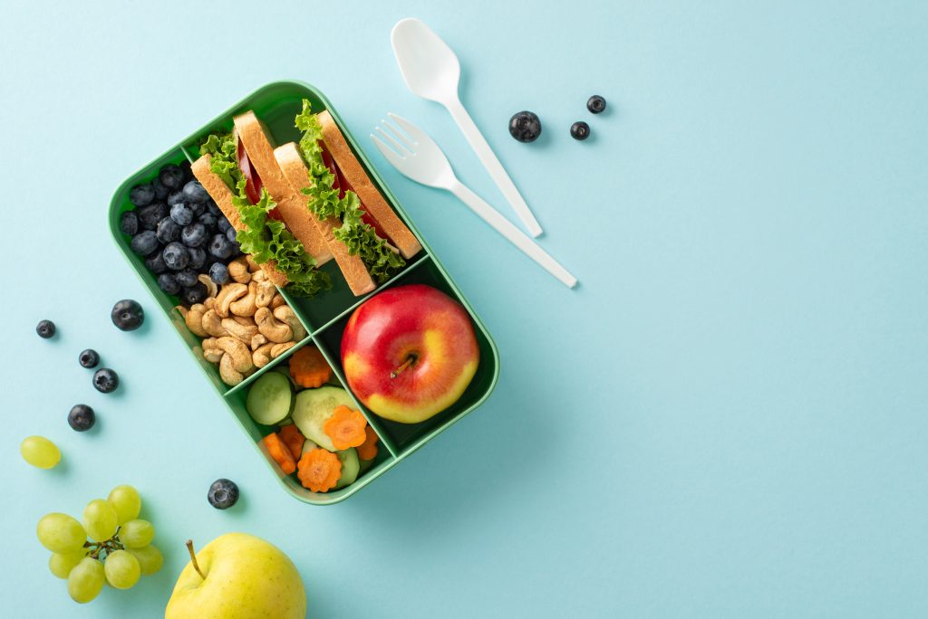 Lunchbox with healthy food