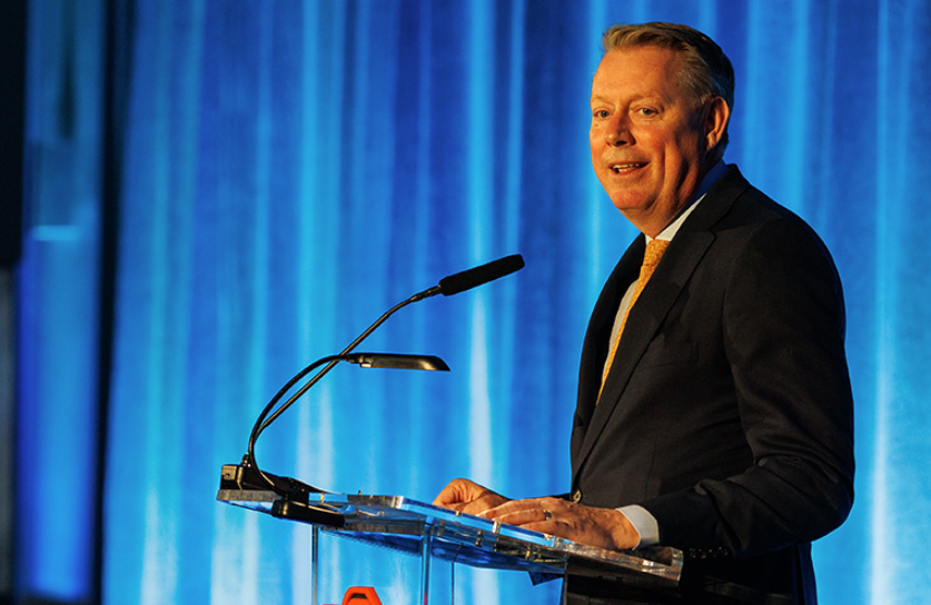 OSU Jayson Lusk at podium 