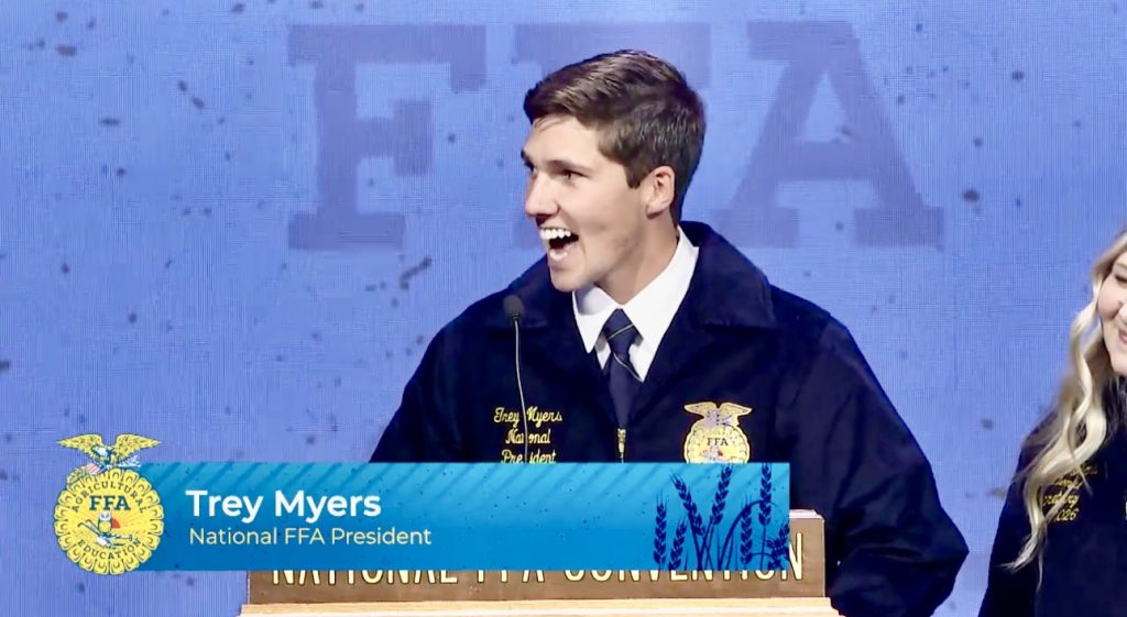 Trey Myers- Newly elected President of the National FFA