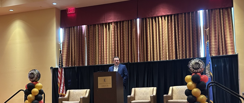 maxwell smith speaks at Ag expo 2025
