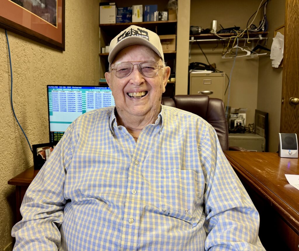 Tom Gilliam,65 year veteran of marketing livestock at the Oklahoma National Stockyards