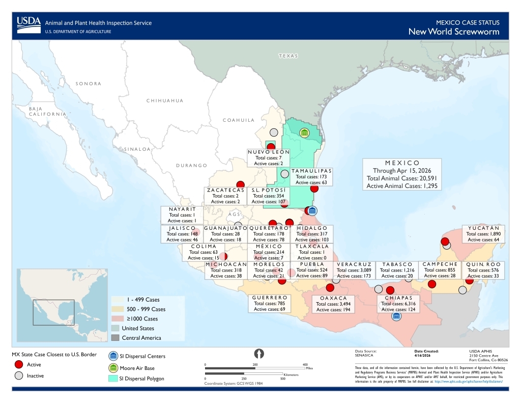 Sterile Flies at the Heart of the New World Screwworm Defense as They Near the US Border