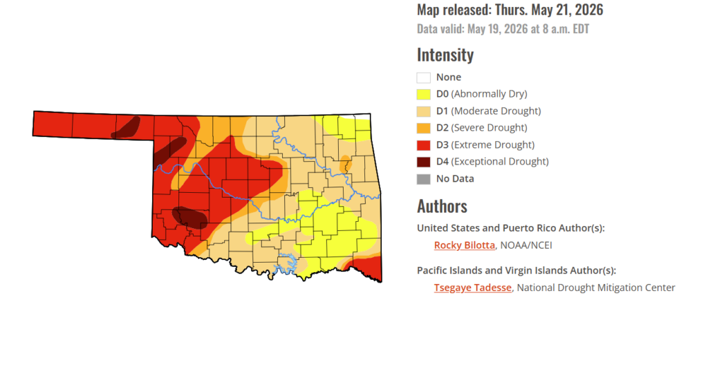 Oklahoma Drought Conditions Persist as Rain Chances Increase Across State