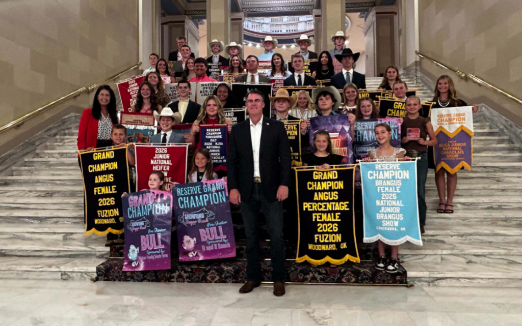 Oklahoma National Champion Livestock Exhibitors Honored at State Capitol