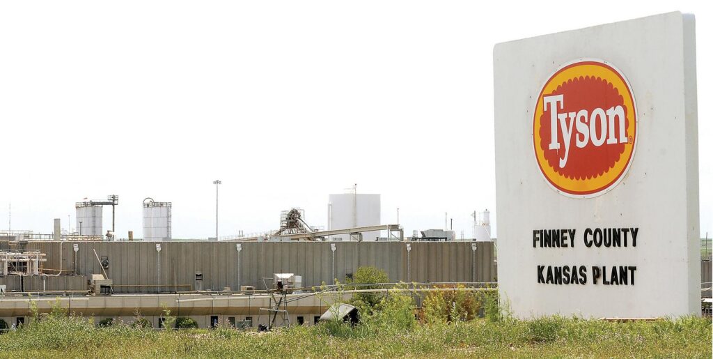 Tyson Plant in western Kansas- which is one of the three plants that will be the anchors of their beef business going forward