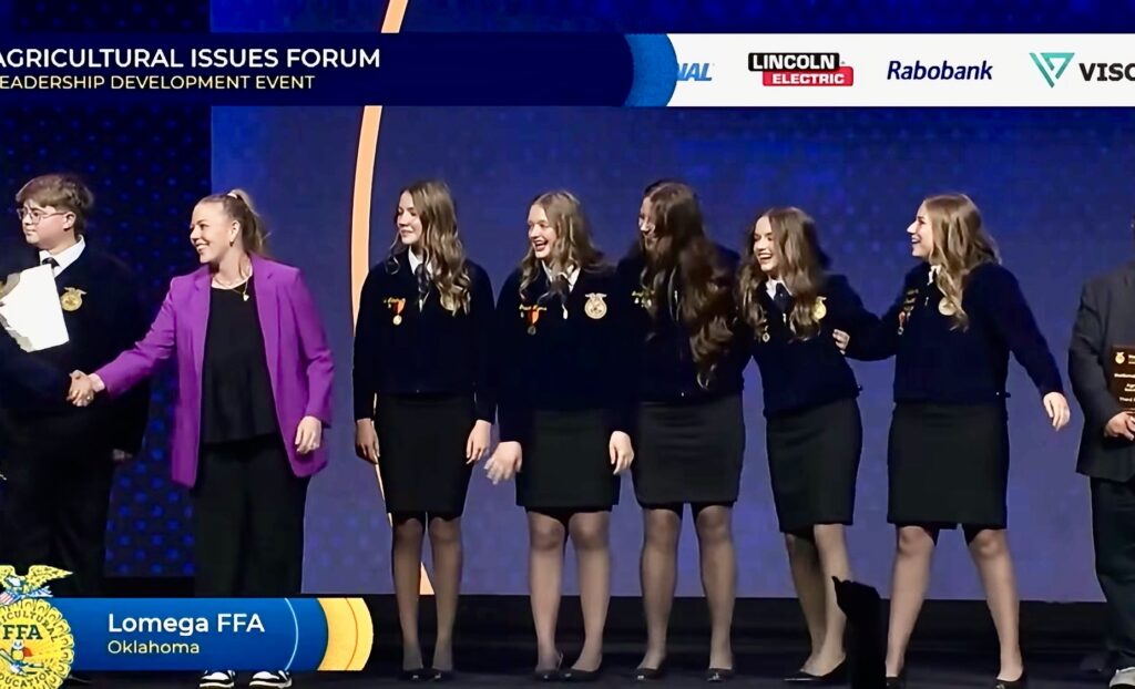 National FFA Champion Ag Issues Team from Lomega FFA